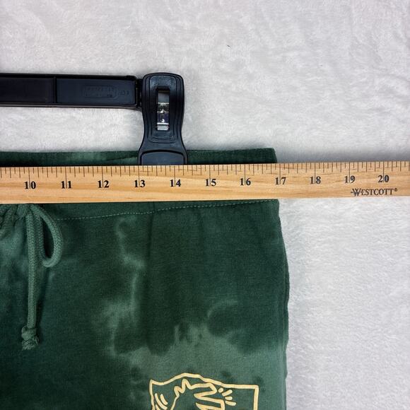 Keith Haring Sweatpants Men L Green Tie Dye Pant Workout Gym NYC Street Pop Art - Picture 8 of 8